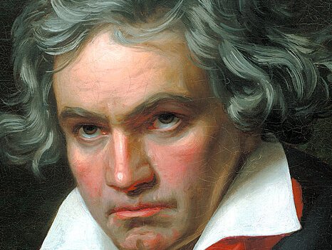 Stieler, Joseph Karl: Beethoven Mit Der Missa Solemnis Ölgemälde, 1819