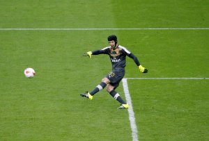 Petr Čech při zápase, foto DSanchez17 via flickr, licence CC 2.0 https://creativecommons.org/licenses/by/2.0/