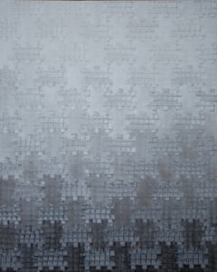 Struktura, 2012, akryl na plátně, 300 x 240 cm. Foto © Galerie hlavního města Prahy