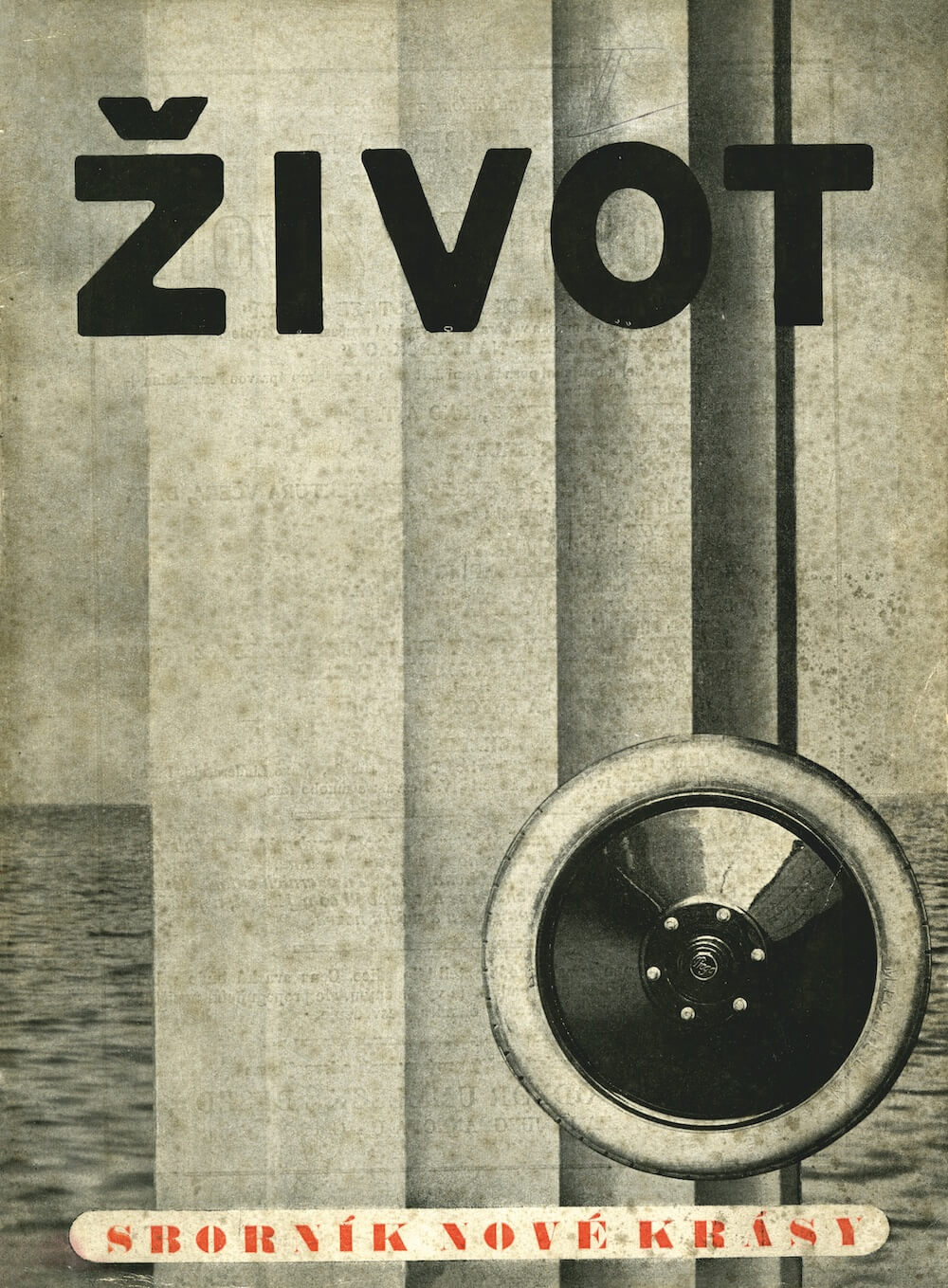 Bedřich Feuerstein, Jaromír Krejcar, Josef Šíma, Karel Teige (obálka / Umschlag) – Život II. Sborník nové krásy, 1922.