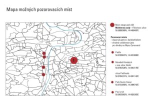 Mapa pozorovacích míst
