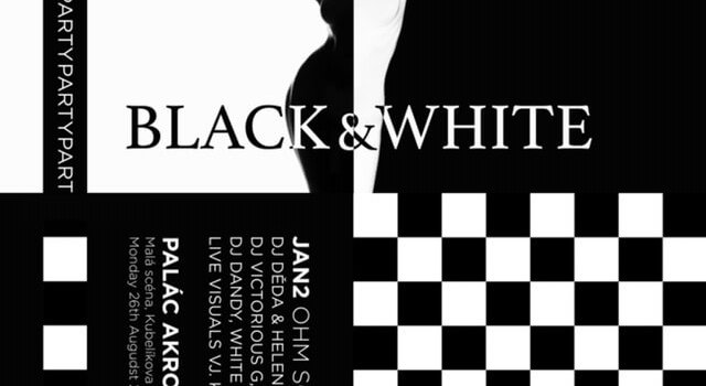 Elegant Blode In Geometric Black And White Background