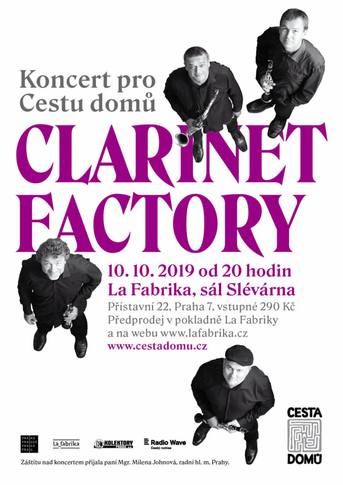 Domácí Hospic Slaví Koncertem Clarinet Factory