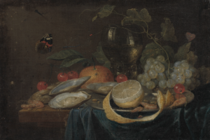 Jan van Kessel, Zátiší s citronem, 1655, zdroj MUO