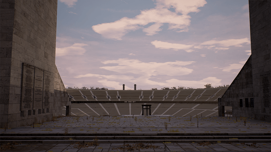 David Claerbout, Olympia (The real time disintegration into ruins of the Berlin Olympic stadium over the course of a thousand years)