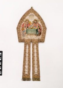 Mitra se čtyřmi církevními Otci
Morava (Olomouc?), 1660, Arcibiskupství olomoucké