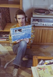 crewneck sweater, 1960s 503B ® Jeans, foto Levi's