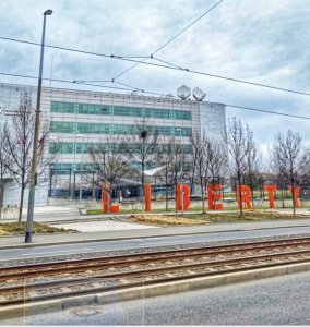 Budova stanice RFE, ze které se vysílá od 2009, Praha, Hagibor, foto JK