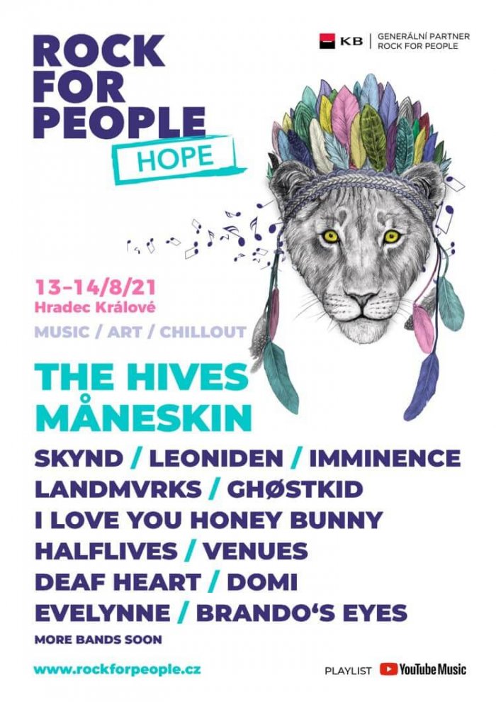 Rock For People Hope Proběhne 13. – 14. 8. 2021 S The Hives, Måneskin, Leoniden A Dalšími