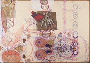 Trienále se ve své struktuře opírá o současnou estetiku. Sleduje cestu od smyslového prožitku k myšlence a jejímu sdílení. Kresba z triptychu Luboše Plného má ve svém názvu obsažen interval, po který trval její vznik. Autor totiž svůj život počítá na dny. (foto: archiv autora)