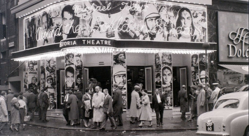 Astoria cinema, Charing Cross Road, London, about July 1957. Photo: Allan Hailstone