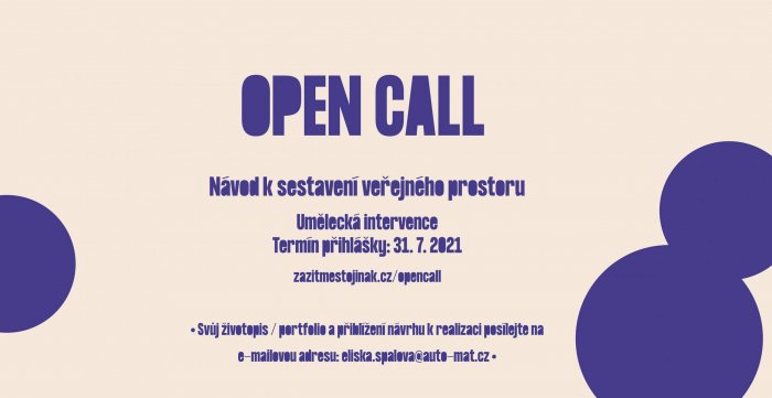 Zažít Město Jinak: Open Call