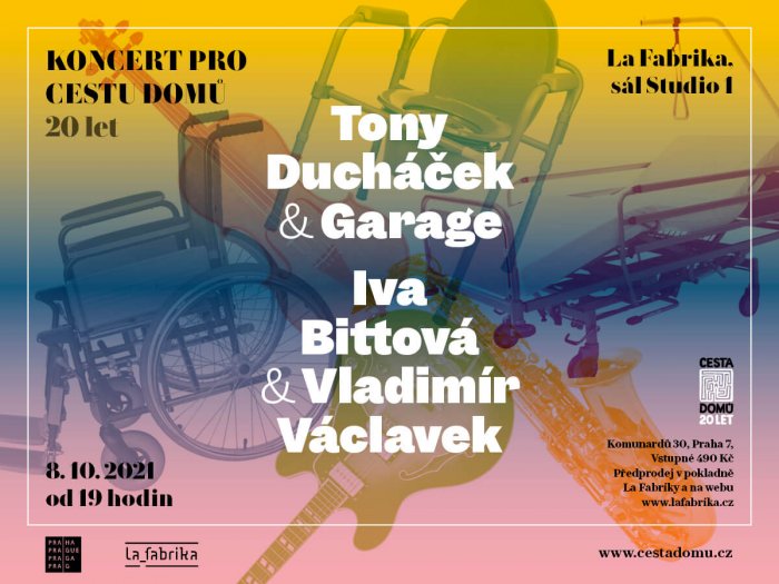 Iva Bittová, Vladimír Václavek A Tony Ducháček   & Garage Zahrají Pro Cestu Domů