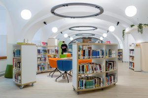 Z Knihovny Goethe Institutu V Kyjevě. Foto Alexander Shimbarovsky, Goethe Institut