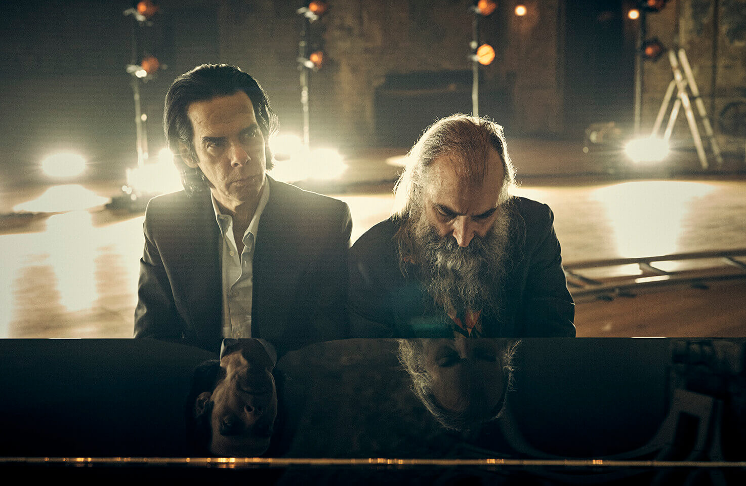Nick Cave and Warren Ellis photographed by Charlie Gray.
