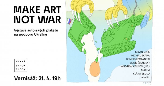 Cais, Škapa, Tomski&Polanski A Další Výtvarníci Vystaví Ve Vnitroblocku Originální Grafiky Na Podporu Ukrajiny