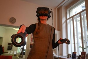 Z otevření Nekonečné knihovny v Goethe-Institutu, 7. dubna 2022. Foto Petra Hajská, Goethe-Institut