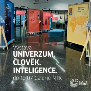 Výstava Univerzum Člověk Inteligence V NTK. Foto Teresa Weiser, Goethe Institut