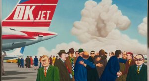 Jan Šafránek: Vítání bratrské delegace na Ruzyňském letišti, 1975 - 1977