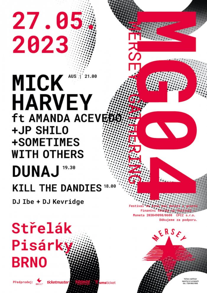 Mersey Gathering V Brně: Mick Harvey, Amanda Acevedo, J. P. Shilo, Sometimes With Others, Dunaj A Další!