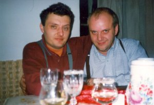 Hudebník Miroslav Wanek a výtvarník Martin Velíšek