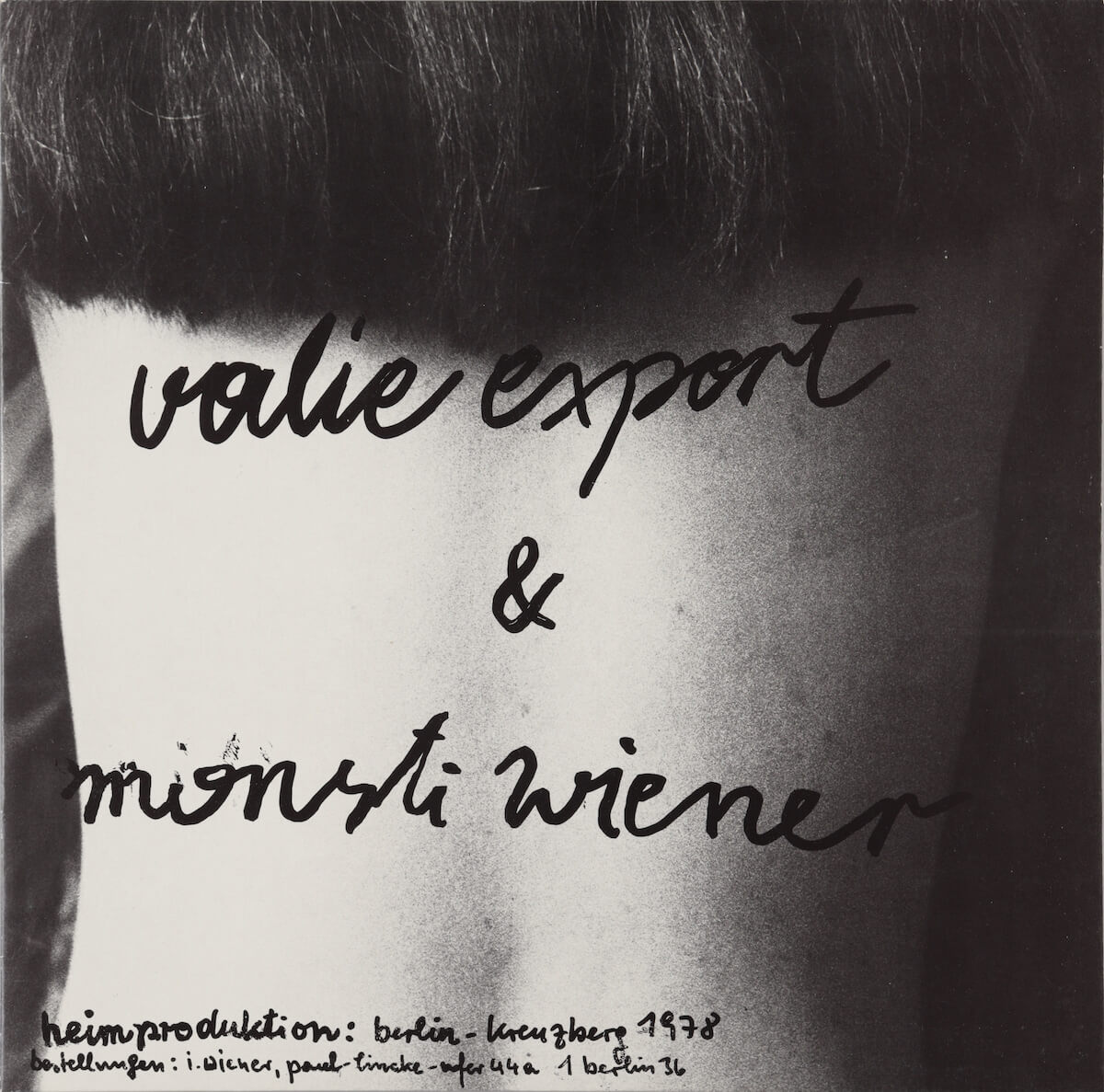 Valie Export & Monsti Wiener, Wahre Freundschaft, 1978© VG Bild-Kunst, Bonn 2022© Staatliche Museen zu Berlin, Nationalgalerie / id3d-berlin
