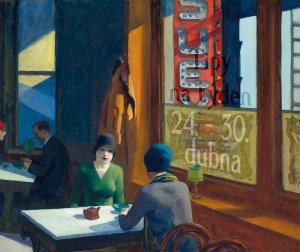 Film "Hopper – americká love story" uvidíte v Kině Pilotů / Ilustrace: Hopper: Chop Suey (1929) / Public domain, via Wikimedia Commons