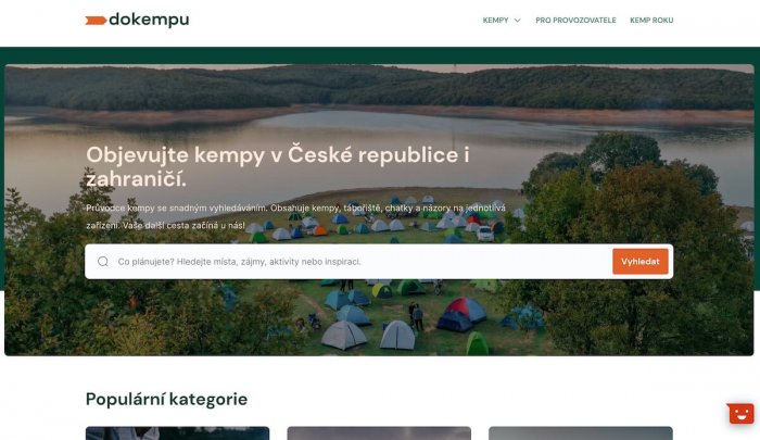 Největší Online Průvodce Po Kempech Dokempu.cz V Novém