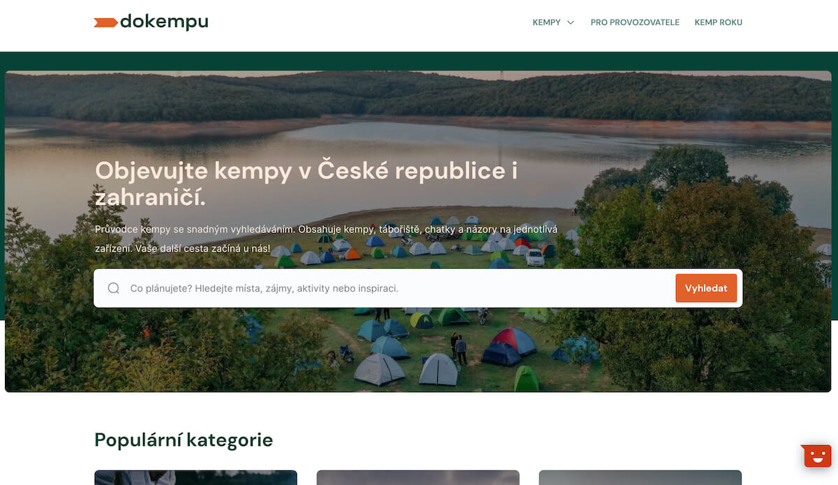 Platforma Dokempu.cz pomůže s hledáním ideální dovolené v přírodě