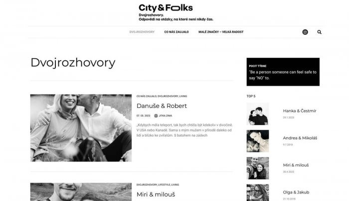 Server City & Folks Přináší Zajímavý Formát Dvojrozhovorů
