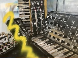 Korg - zátiší - 80x60 cm, akryl na plátně, autor malby Tadeáš Haager