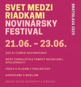 Plagat FESTIVAL Svet Medzi Riadkami 2023 1