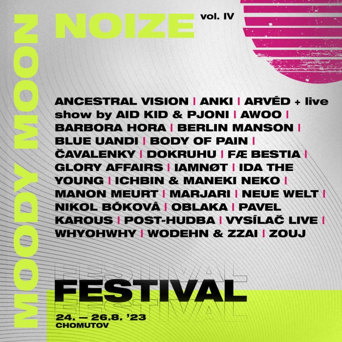 Moody Moon Noize Oznamuje Kompletní Program