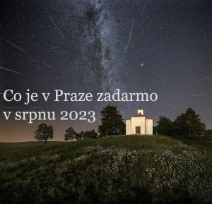 V srpnu můžete pozorovat zdarma třeba roje Perseidů / Foto: Michal Danes (Meteorický roj Perseidy nad kaplí svatého Urbana ve Slavkově u Brna. Kompozice složená z 45 snímků.)