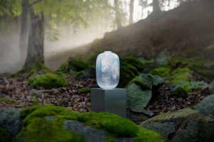 Jan Plecháč /  váza Duše lesa (Moser)
 / Foto Pavel Hejny