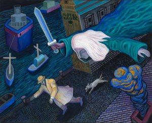 Výstava Kafkaesque:
Jaroslav Róna, Kafka v Terstu, 2020 / Foto (c) DOX