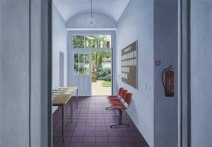 Výstava Ticho v Oblastní galerii Liberec shrnuje tvorbu Ivany Lomové za posledních dvacet let / Ivana Lomová: Čekárna, 2018 / Repro (c) archiv umělkyně