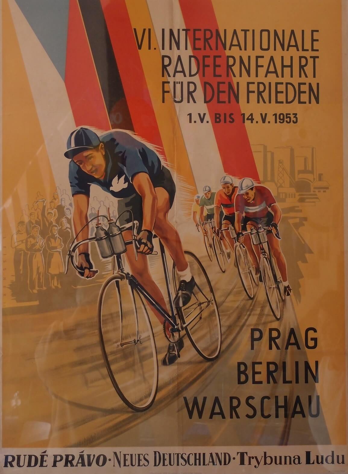 Mezinárodní závod míru, plakát, 1953