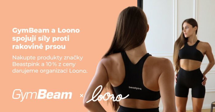 GymBeam Hlásí Spojení S Loono. Během října Věnuje 10 % Z Prodeje BeastPink Produktů Na Prevenci Rakoviny Prsu