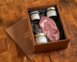 Dárková krabice "Všechno na steak" z Naše Maso