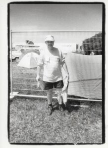 John Peel, Glastonbury 1995, foto Jana Kománková