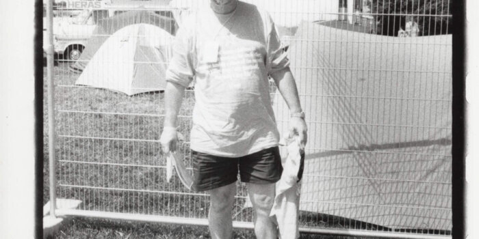 John Peel, Glastonbury 1995, Foto Jana Kománková