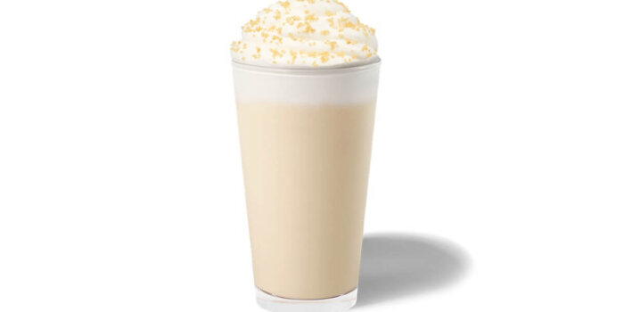 Golden Caramel White Chocolate Frappuccino 2025 Glass (1)