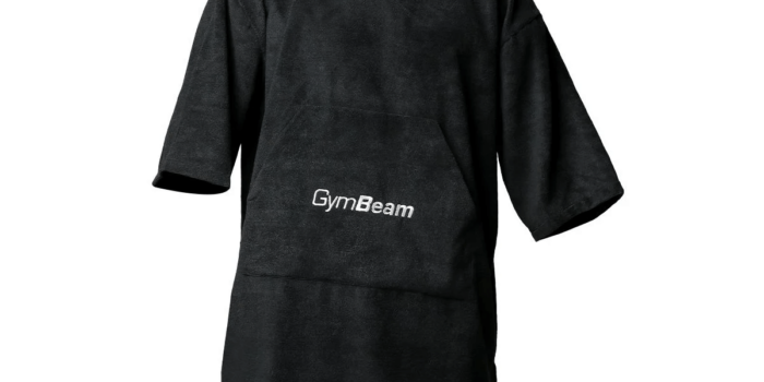 Towel Poncho Terry Black Gymbeam 669 Kč