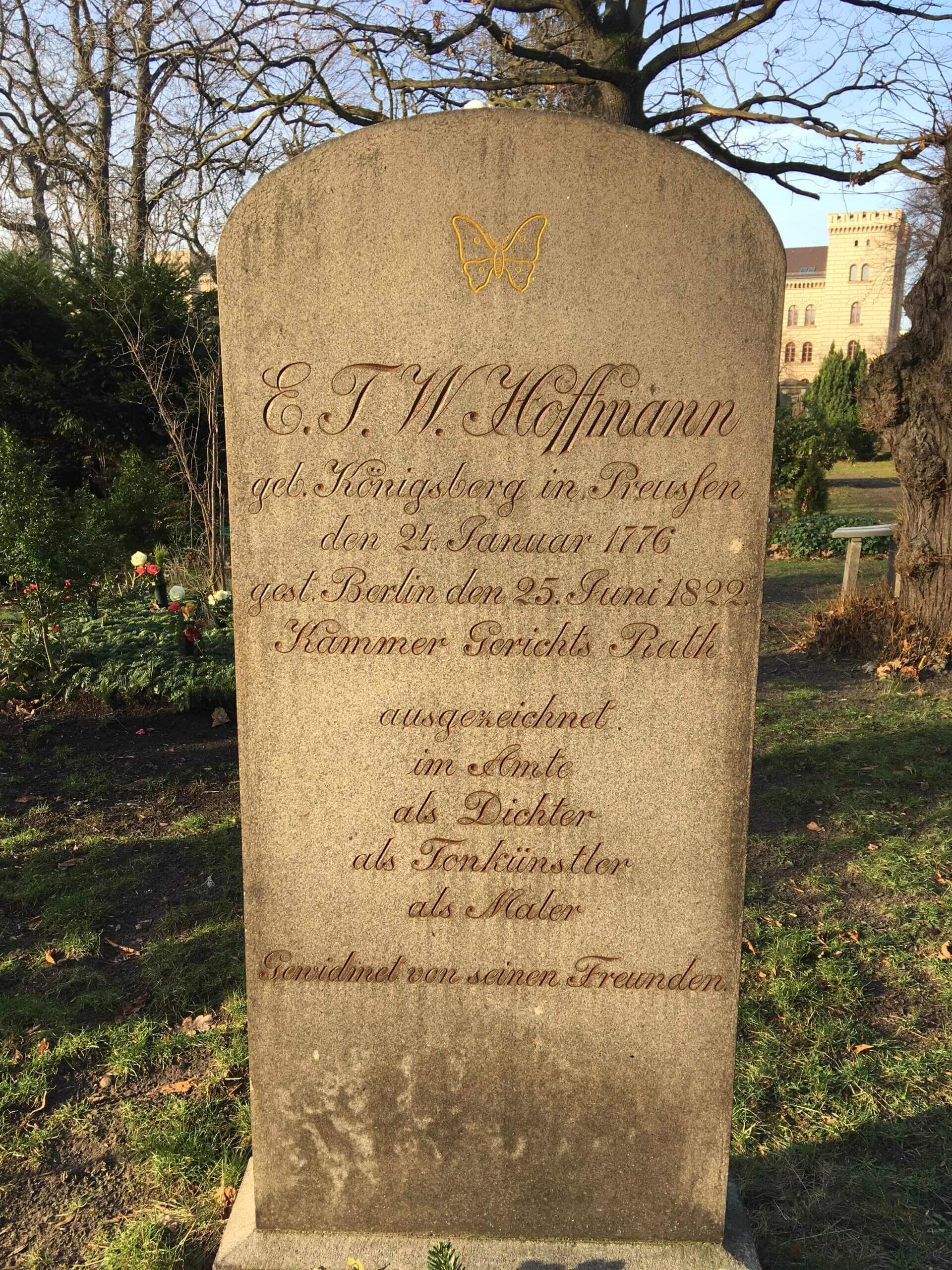Hrob E.T.A. Hoffmanna, Hřbitovy Mehringdamm , foto jk
