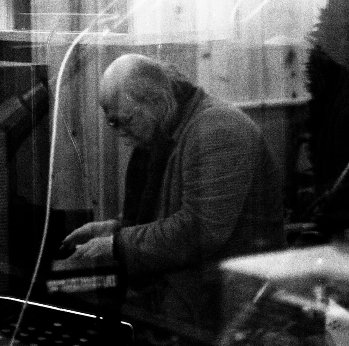 Larry Becket Recording On Piano, courtesy of Lary Beckett