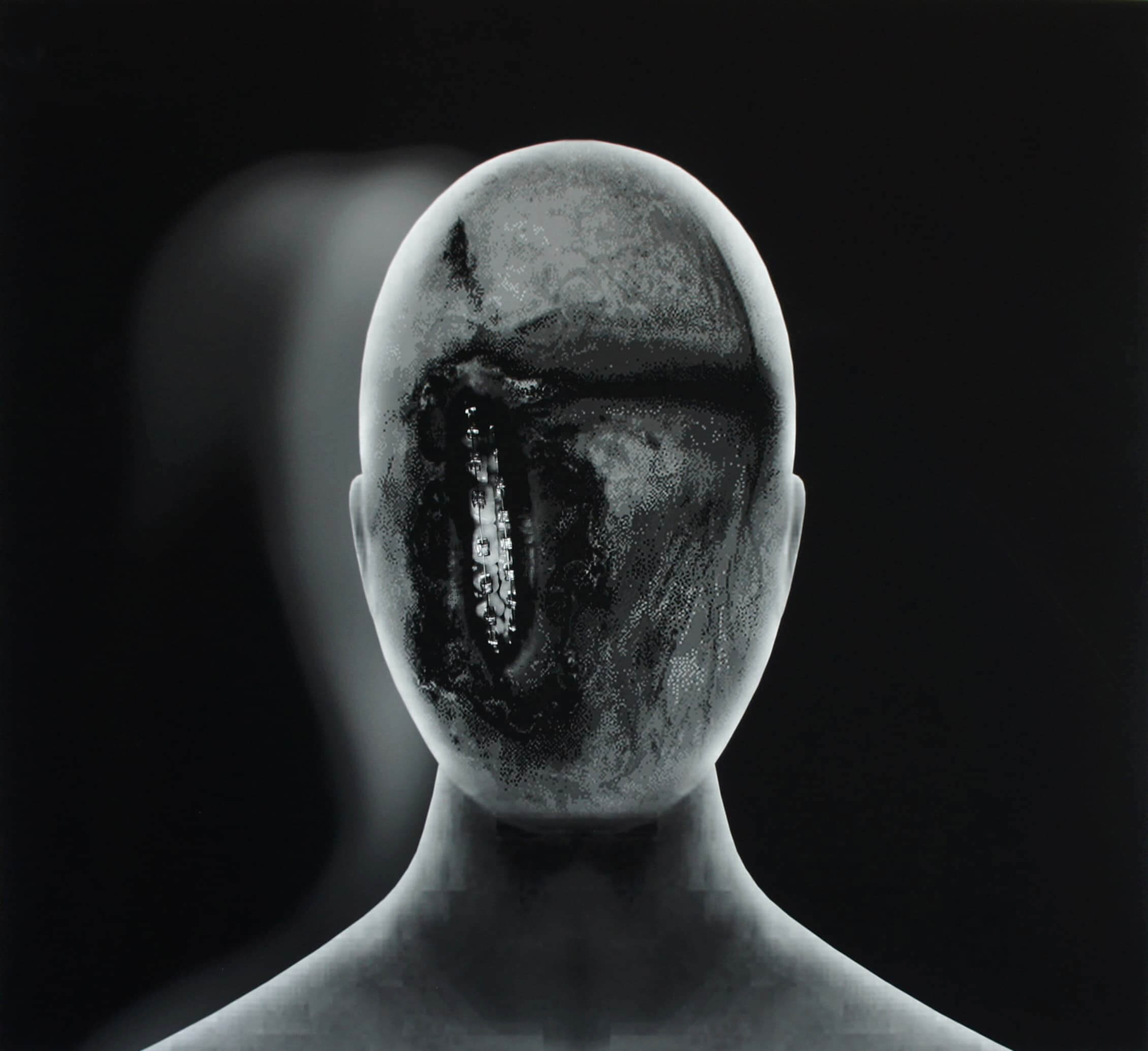 DOX, vystava Up In Flames, David Lynch, HEAD #1, 2013 ©The David Lynch Estate, Courtesy Item éditions, Paris