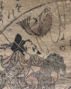 Suzuki Harunobu
Loď pokladů se sedmi bohy štěstí (detail), Japonsko 1762